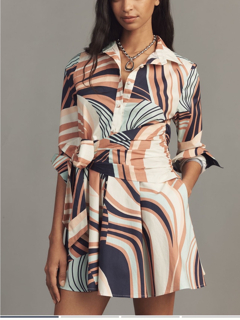 Hutch Cotton Okin Stretch Poplin
Mini Shirtdress